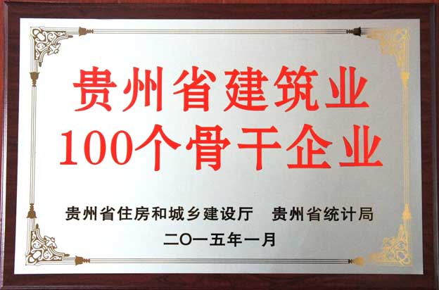 貴州省建筑100個骨干企業
